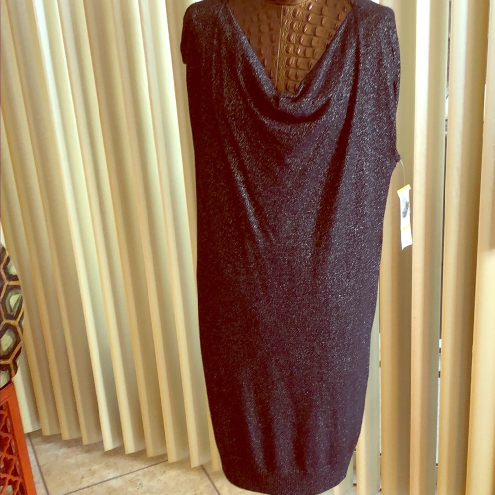 Evan-Picone Black/Gold Dress NWT